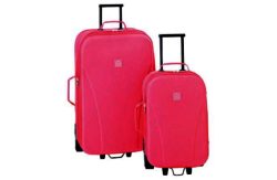 Go Explore 2 Piece Wheeled Luggage Set - Pink